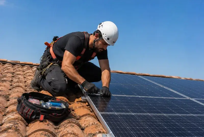 Maintenance et monitoring de panneaux solaires à Gourbera