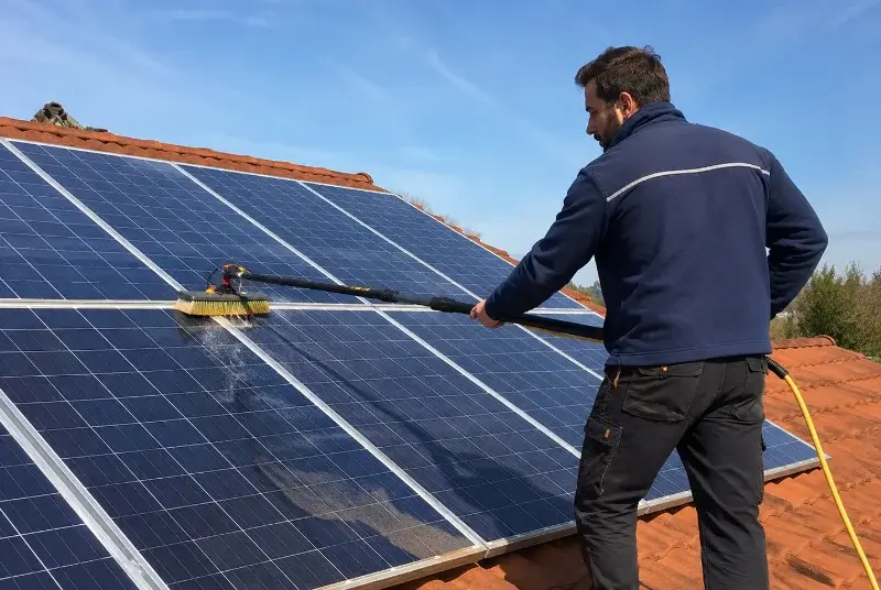 Nettoyage et entretien de panneaux solaires à Gourbera