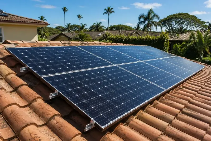 Installation de panneaux solaires à Gourbera